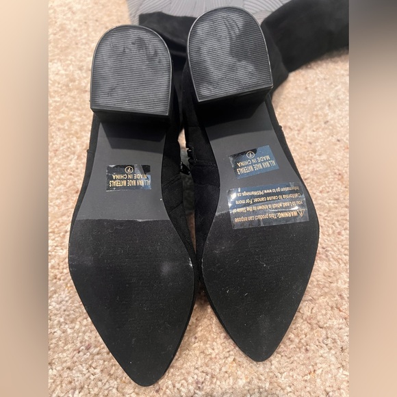 NIB Chase + Chloe Sweet Surprises over the knee black suede boots - Picture 6 of 7